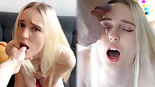 StepDaughter Squirts not far from their way knickers - Fucked Hard, Consequential Facial